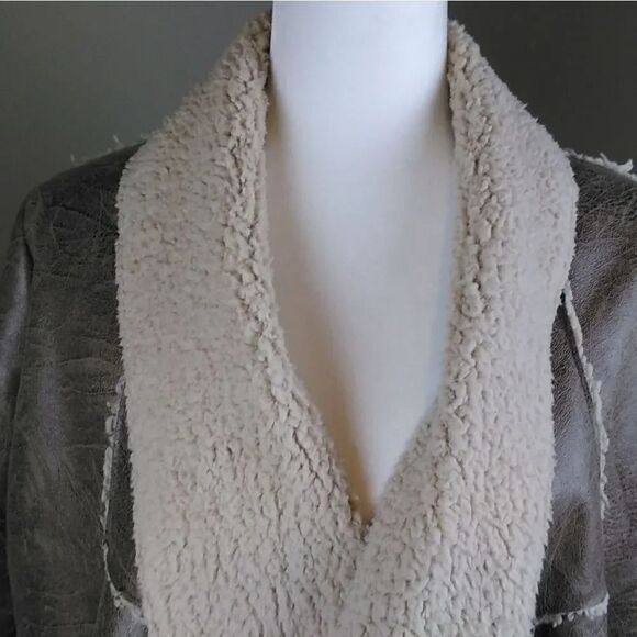 Forever 21 open front drape jacket Sz L - Picture 4 of 9